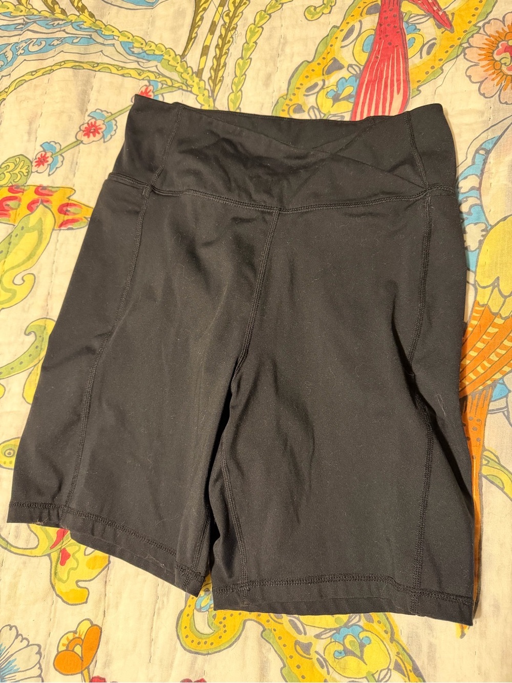 Danskin Black High-Rise Bike Shorts